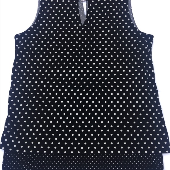 WHBM Layered Polka Dot Tank - Picture 4 of 10